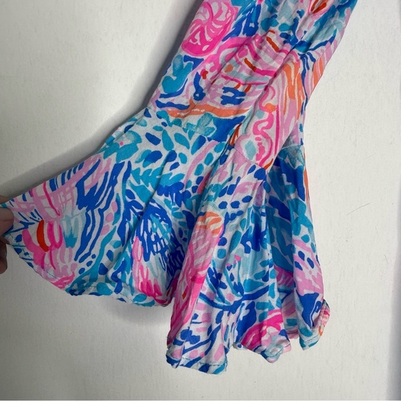 Lilly Pulitzer Willa Split Neck Blouse Extra Small XS Multicolor - Picture 5 of 6
